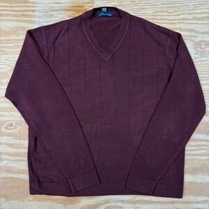 super soft dark red‎ vneck sweater